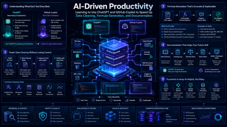 AI-driven productivity with ChatGPT and GitHub Copilot for data analytics